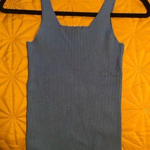 Mango Tops - Mango Square Neck Sweater Tank Mango Tops - Mango Square Neck Sweater Tank